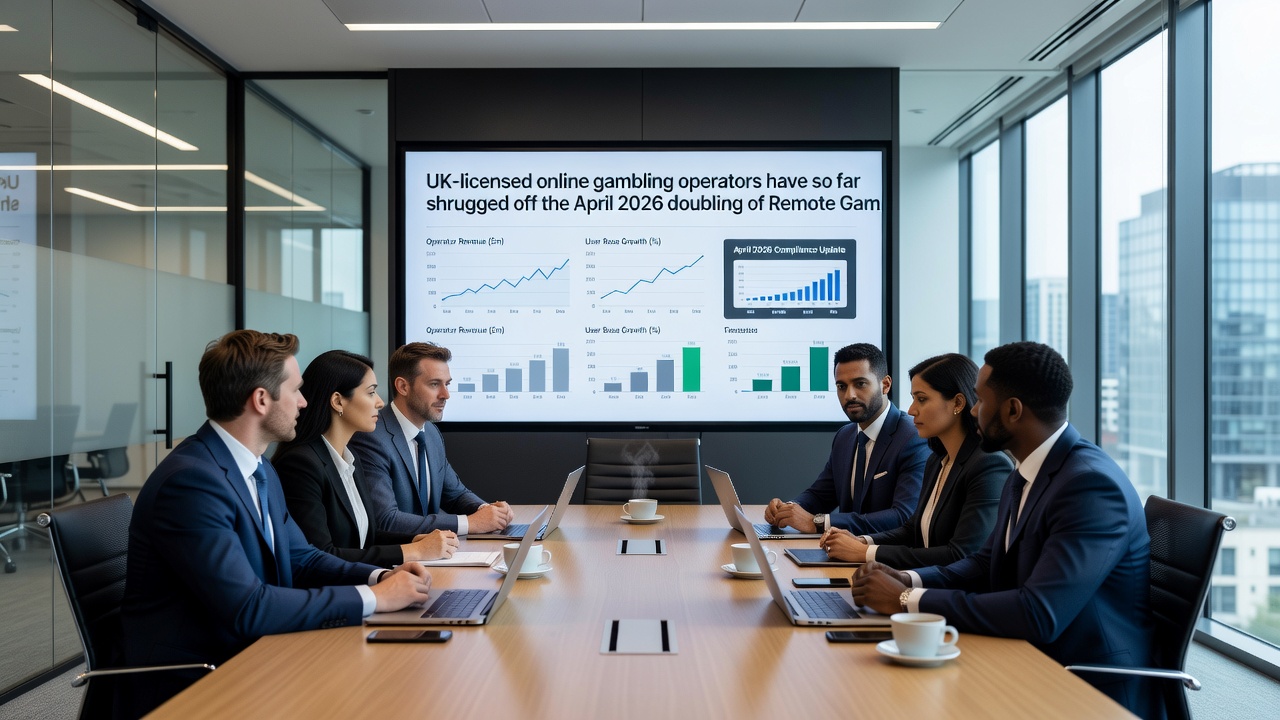 Charts and figures showing UK gambling revenue trends for gaming and betting segments in 2026
