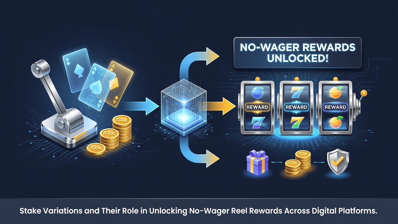 Comparison chart showing stake levels from 1p to 50p alongside corresponding no-wager reward structures on digital casino platforms